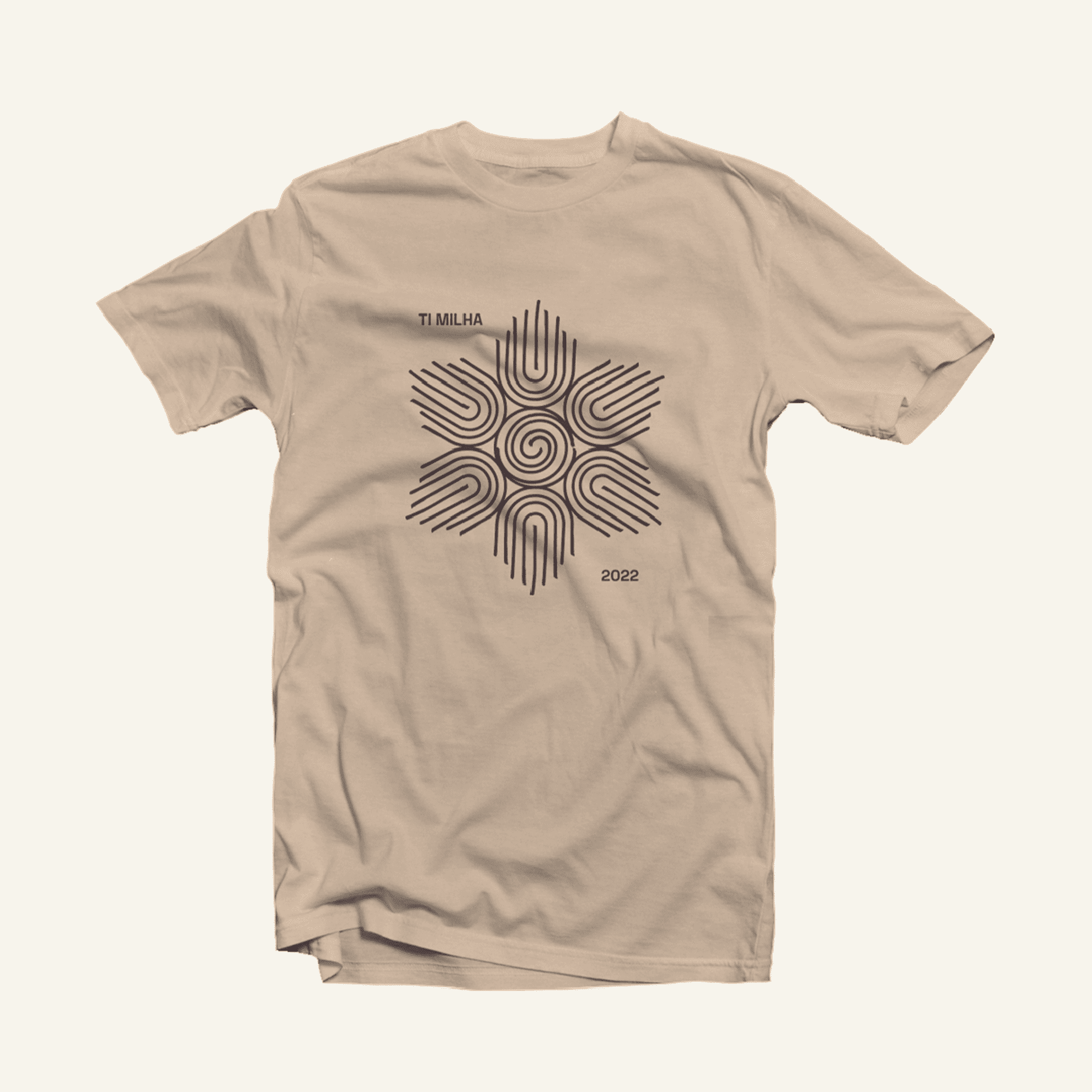 T-SHIRT TI MILHA 2022 [BEGE]